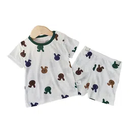StyleCast x Revolte Boys Grey Graphic Printed Pure Cotton T-Shirt & Shorts-picture-33