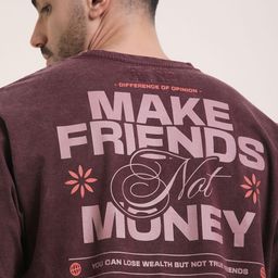 Difference of Opinion Typography Printed Oversized Cotton T-shirt-image-81
