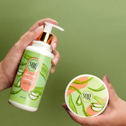 SNG Cosmetics Light Hydra Boost Body Lotion 300ml & Face Gel 150ml with Aloevera & Vit E-48