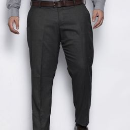 Hardsoda by The Indian Garage Co Men Plus Size Pleated Formal Trousers-image-89