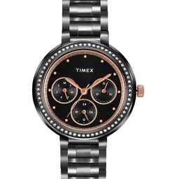Timex Women Water Resistance Stainless Steel Multi Function Analogue Watch TW000Z304-31