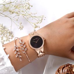 JOKER & WITCH Women Ceres Rose Gold Bracelet & Watch Gift Set-image-32