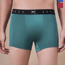Masch Sports Pack Of 3 Antimicrobial Trunks TRK-3-SOL-EI-GRN-BLU-ET-RED-picture-52