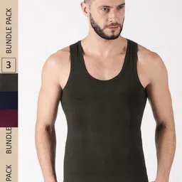 Dollar Lehar Men Pack Of 3 Assorted Innerwear Vest MLHVE-01-PO3-ASST1-image-24