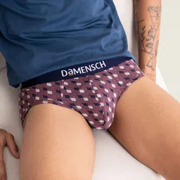 DaMENSCH Men Red Printed Deo-Cotton Anti-Bacterial Moisture-Free Briefs DAM-CTPT-B-ERR-image-87