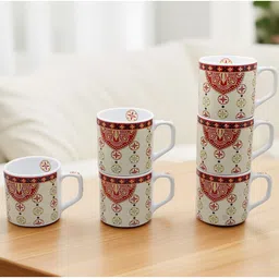 laghima jadon Multicoloured Textured Ceramic Matte Mugs Set of Cups and Mugs-2