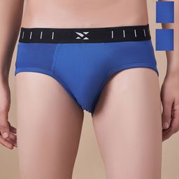 Masch Sports Pack Of 3 Antimicrobial Basic Briefs BRF-3-SOL-EI-BLU-BLU-BLU-picture-48