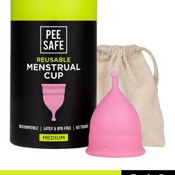 PEESAFE Reusable Menstrual Cup with 8-10 Hr Protection - Medium-image-89