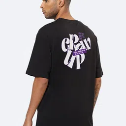 Mad Over Print Typography Printed Oversized Cotton T-shirts-image-37