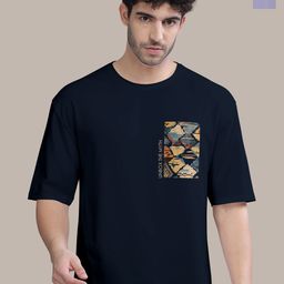 BULLMER Men Pack Of 2 Round Neck Printed Oversized T-shirts-picture-5