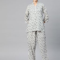Readiprint Fashions Women Printed Pure Cotton Top with Palazzos & with Shrug-picture-19
