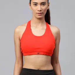 Reebok Women Red Solid Removable Padding Training Workout Ready Bra GL2882-picture-32