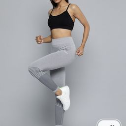 HRX by Hrithik Roshan Rapid-Dry Antimicrobial Reflective Seamless Training Tights-image-40