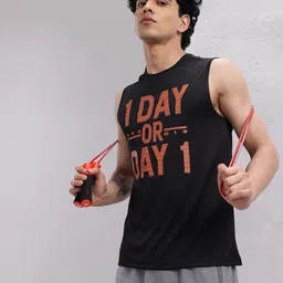 HRX by Hrithik Roshan Brand Logo Printed Rapid-Dry Training T-shirt-picture-30