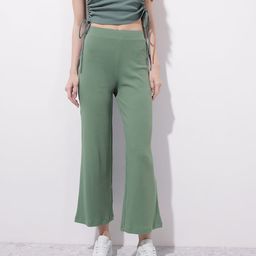 DressBerry Women Coastal Cool Satin Swank Wide Leg Trousers-image-46