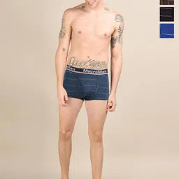 Rupa Macroman Men's Cotton Assorted Striped Mini OE Trunks-picture-29