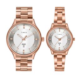Timex Unisex Bracelet Style Straps His&Her Analogue Watch TW00ZP008-image-36