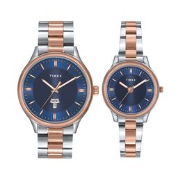 Timex Unisex Bracelet Style Straps His & Her Analogue Watch TW00ZP010-28
