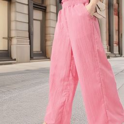 DressBerry Women Boss Bae Moves, Street-Smart Style Wide Leg Trousers-image-8