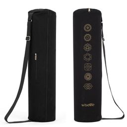 WiseLife Yoga Mat Carry Bag,Full Easy Access Zip Multi Functional Storage Pockets-image-4