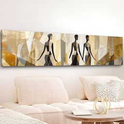 Art Street Beige & Black 1 Piece Canvas Other Wall Paintings-image-87