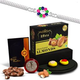 DeoDap Rakhi Combo for Brother with Rakhi, Roli Chawal, Coin & Greeting Card-12