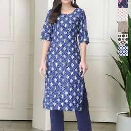 7Threads Women Pack of 6 Ethnic Motifs Printed Floral Crepe Kurta-image-98