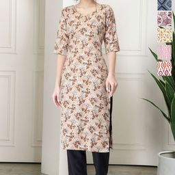 7Threads Women Pack Of 6 Ethnic Motifs Printed Floral Kurta-image-84
