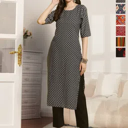 7Threads Women Pack of 6 Ethnic Motifs Printed Floral Kurta-image-62