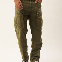 Bene Kleed Men Relaxed Cotton Cargos Trousers-image-42