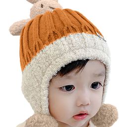 SYGA Unisex Kids Woolen Casual Solid Warm Winter Beanie Hat-80