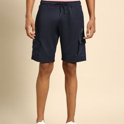 ARMISTO Men Navy Blue Multi-Utility Travel Shorts With Rapid Dry Technology-15