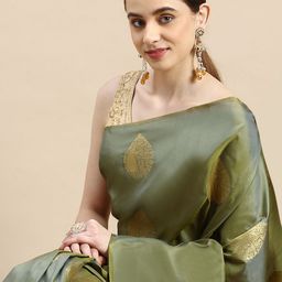 Royal Rajgharana Saree Woven Design Ethnic Motifs Zari Pure Silk Banarasi Saree-24