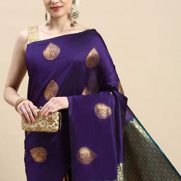 Royal Rajgharana Saree Woven Design Ethnic Motifs Zari Pure Silk Banarasi Saree-39