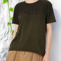DressBerry Classic Grunge Printed Washed Effect Relaxed Fit T-shirt-picture-7