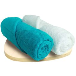 Heelium Unisex Set of 2 Quick Absorbent 600 GSM Bamboo Bath Towel - 65 x 40 cm-9