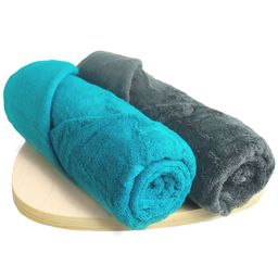 Heelium Unisex Set of 2 Quick Absorbent 600 GSM Bamboo Bath Towel - 65 x 40 cm-17