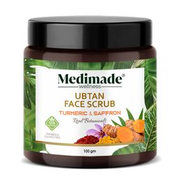 Medimade Real Botanicals Turmeric & Saffron Ubtan Face Scrub - 100 g-31