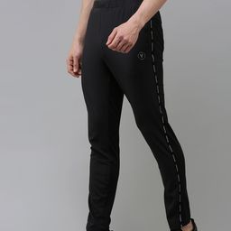 Van Heusen Flex Men Brand Logo Printed Slim Fit Sports Track Pants-image-22