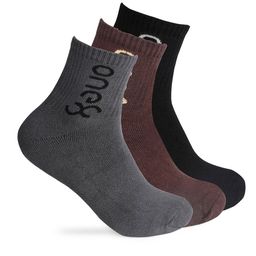 One8 Men Pack Of 3 Above Ankle-Length Semi-Cushioned Cotton Socks-57