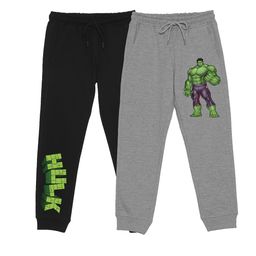 Marvel by Wear Your Mind Kids Pack Of 2 Hulk Printed Cotton Joggers-image-9