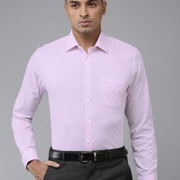 Van Heusen Pure Cotton Slim Fit Self-Design Textured Formal Shirt-image-71