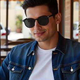 Vincent Chase Unisex Round Sunglasses with Polarised and UV Protected Lens-13