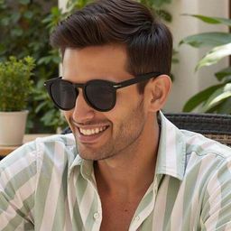 Vincent Chase Unisex Round Sunglasses with Polarised and UV Protected Lens 228744-Grey-21
