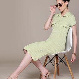 Freehand by The Indian Garage Co Shirt Collar Midi Dress-picture-10