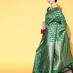 Saree mall Ethnic Motifs Saree with Woven Design Border-image-99
