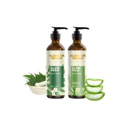 Glamour World Ayurvedic Set Of 2 Glow Milk & Neem Body Wash - 200 ml Each-17