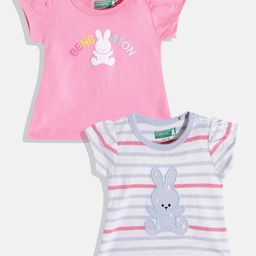 United Colors of Benetton Infant Girls Pack of 2Pure Cotton T-shirt-picture-15