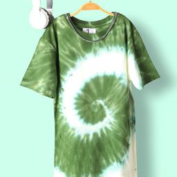Jumping Joey Boys Tie & Dye Round Neck Oversized Pure Cotton T-shirt-image-97