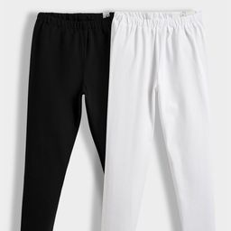 Orange Sugar Infant Girls Pack Of 2 Breathable Ankle Length Leggings-image-130